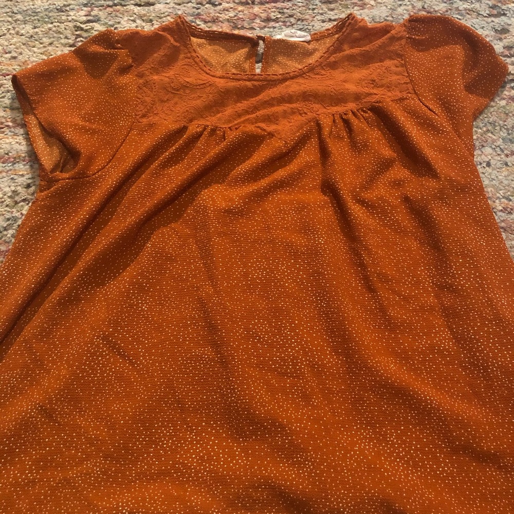 Orange blouse